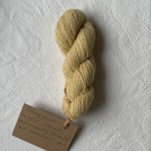 zevenblad geel Schaapjeswol, breipakketje