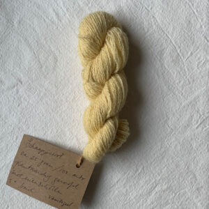 vanillegeel Schaapjeswol, breipakketje